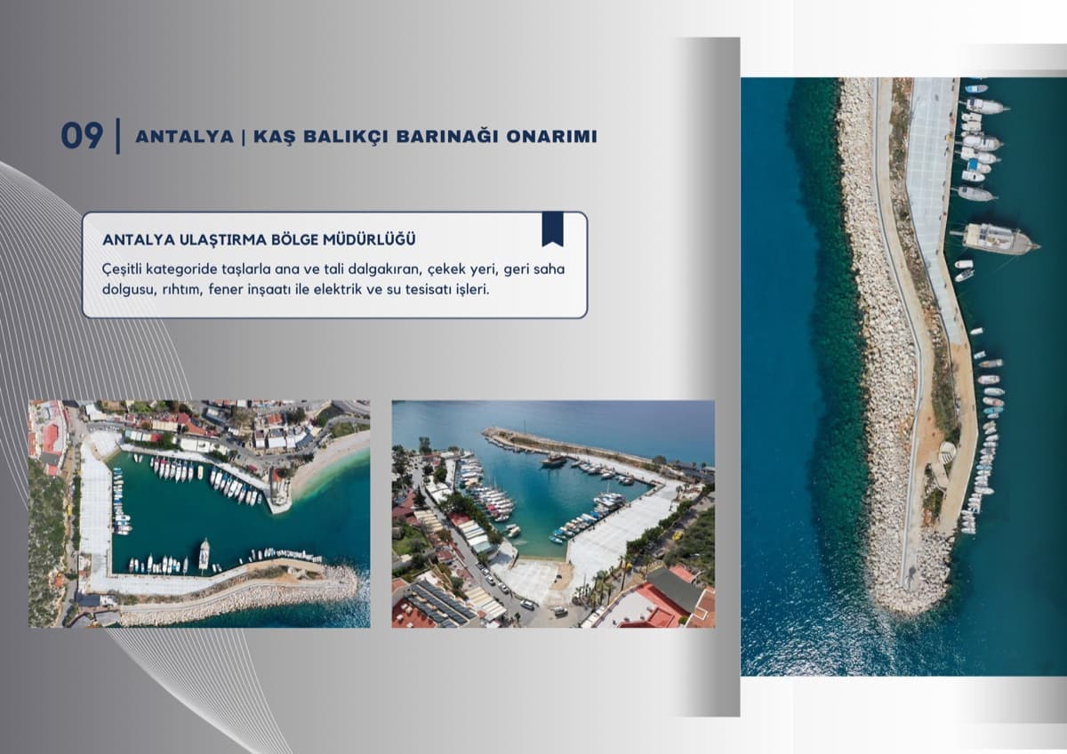 Antalya Kaş Balıkçı Barınağı Onarımı